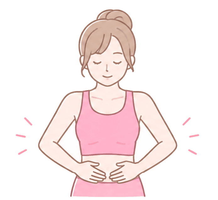 上半身に変化が出やすいイラスト