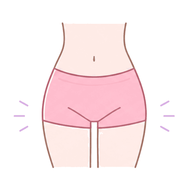 下半身に変化が出やすいイラスト