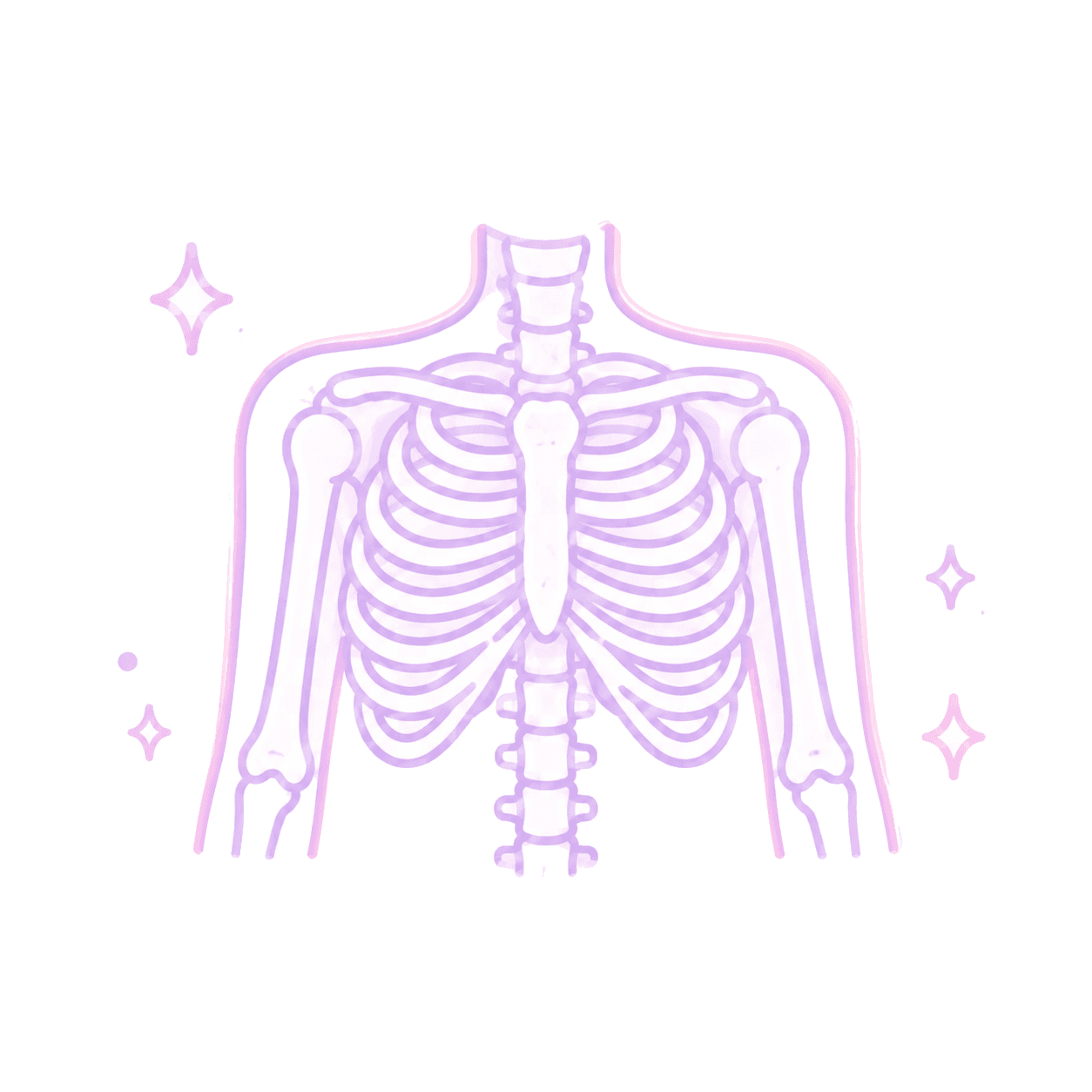 骨感のある質感イラスト